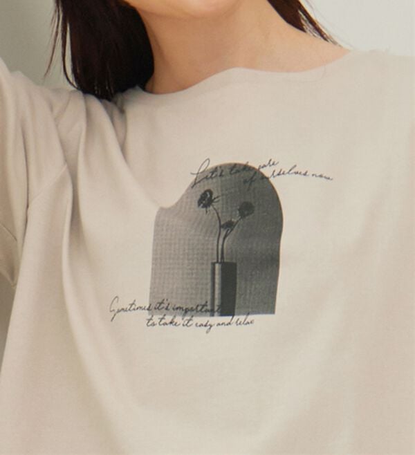 BELLUNA（ベルーナ）の「ヒンヤリ！着映えプリントプルオーバー（カットソー）」｜詳細画像