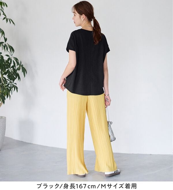 Viola e Viola（ヴィオラ エ ヴィオラ）の「脱普通！すっきり見え大人の上品Ｔシャツ（Tシャツ）」｜詳細画像