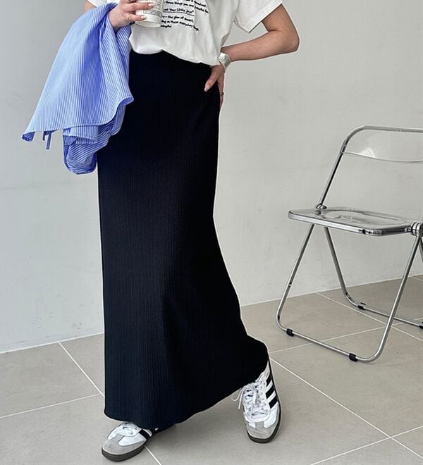 GeeRA（ジーラ）の「セルフカット美脚魅せタイトスカート（ロングスカート）」｜詳細画像