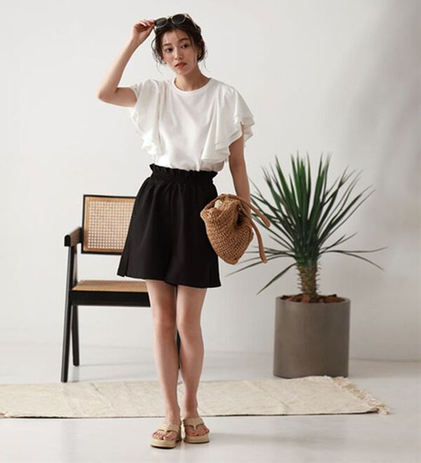 Pierrot（ピエロ）の「【速乾機能付】フレアショートパンツラッシュガード（その他パンツ）」｜詳細画像