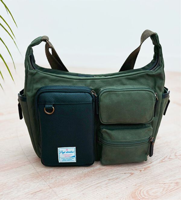 「大人に似合う国産帆布のこだわりクロスボディバッグ（メンズショルダーバッグ）」｜詳細画像