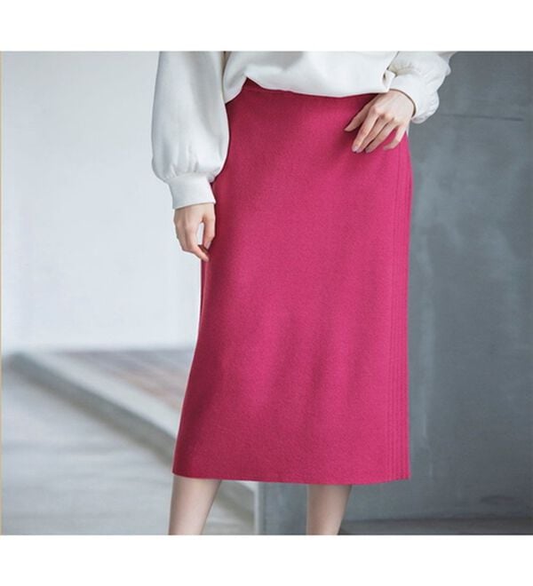 RANAN（ラナン）の「＜４つの機能付＞ニットタイトスカート（ロングスカート）」｜詳細画像