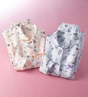 「【２着組】たんぽぽの暖かキルトパジャマ（パジャマ・ルームウェア）」｜2着組