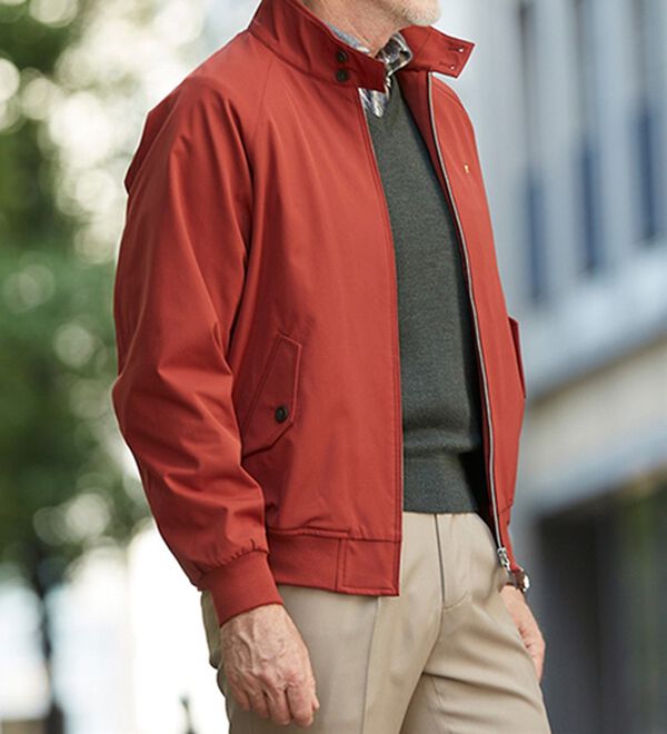 「＜ゴールデンベア＞裏フリース暖かスイングトップ（メンズブルゾン）」｜詳細画像