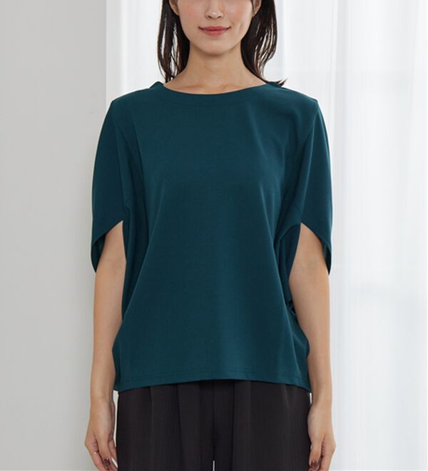 BELLUNA（ベルーナ）の「体型カバー！ポンチョプルオーバー（カットソー）」｜詳細画像