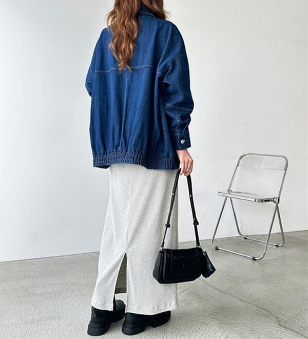 GeeRA（ジーラ）の「【着回し力◎】楽ちんすっきり見え！リブロングスカート（ロングスカート）」｜詳細画像