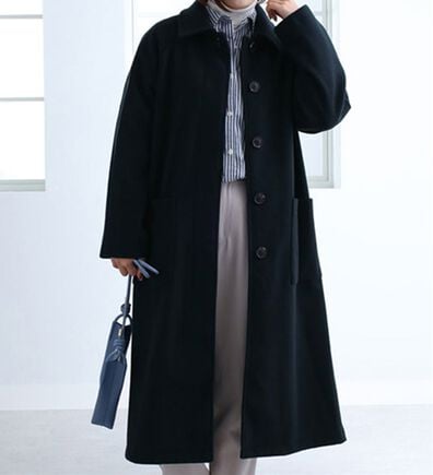 BELLUNA（ベルーナ）の「ウール調ステンカラーロングコート（ロングコート）」