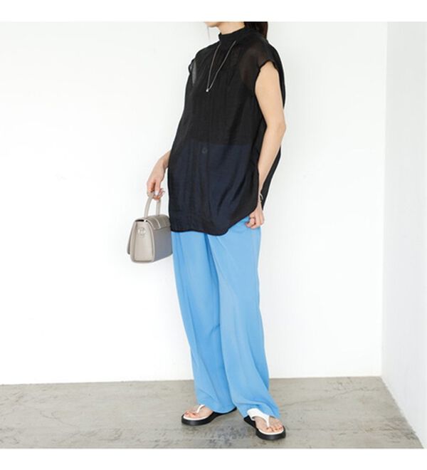 GeeRA（ジーラ）の「前後２ＷＡＹフレンチ袖ボウタイブラウス（ブラウス）」｜詳細画像