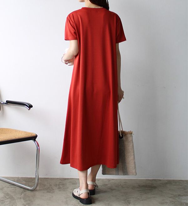 GeeRA（ジーラ）の「【接触冷感】フレアーシルエットロングワンピース（ロングワンピース）」｜詳細画像