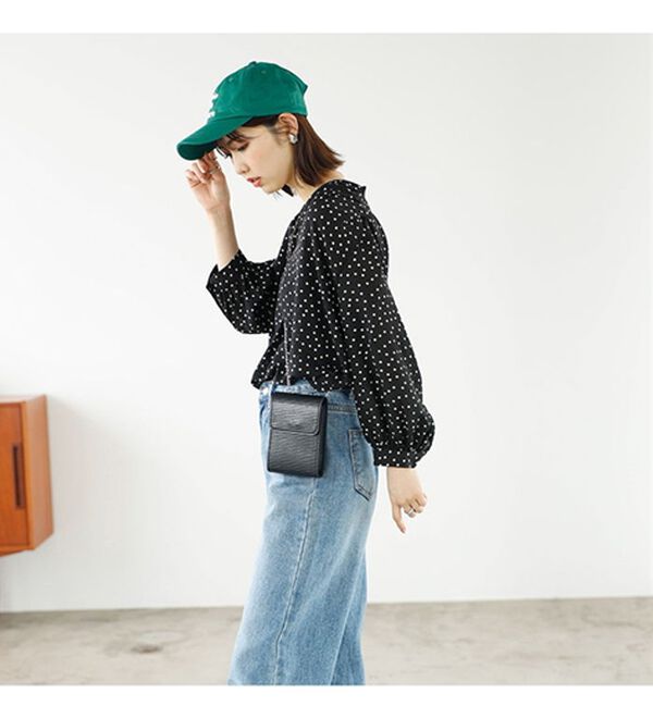 GeeRA（ジーラ）の「シルエットきれい！上品7分袖デザインブラウス（ブラウス）」｜詳細画像