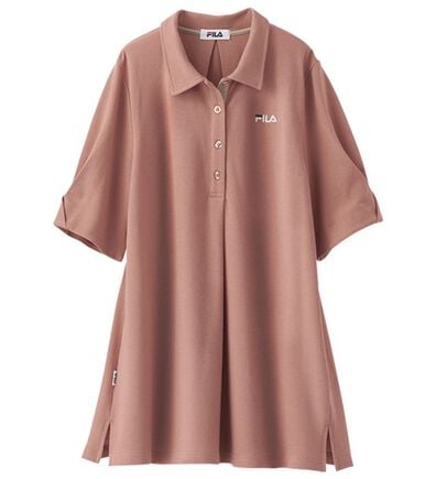 BELLUNA（ベルーナ）の「＜ＦＩＬＡ＞ヒンヤリ冷感！袖タックポロチュニック（ポロシャツ）」