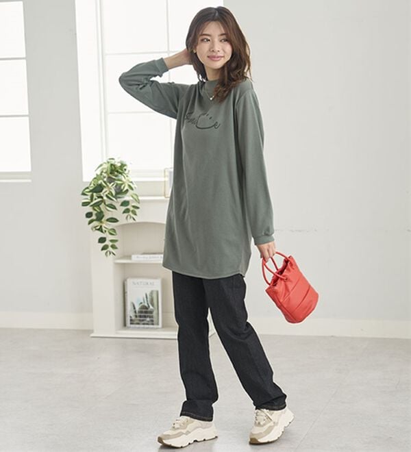 BELLUNA（ベルーナ）の「【メルティポンチ】プリントチュニック（チュニック）」｜詳細画像