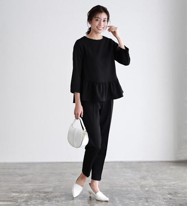 Pierrot（ピエロ）の「【選べる丈】大人のフリルセットアップ（セットアップ）」｜詳細画像