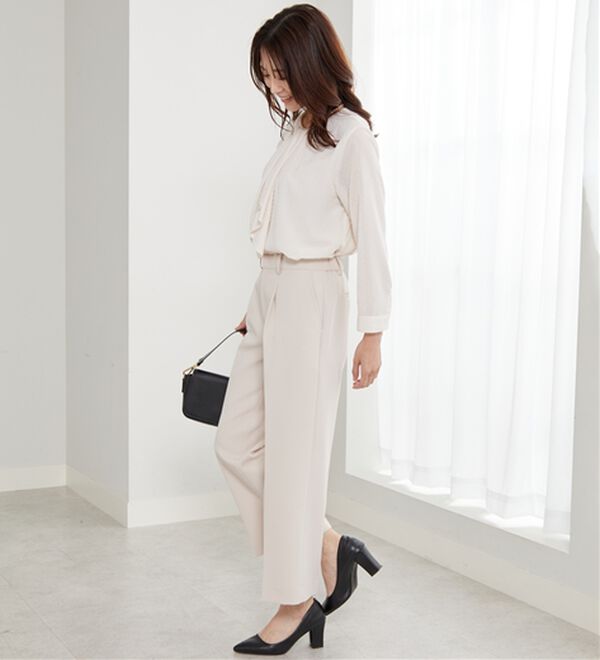 BELLUNA（ベルーナ）の「＜Ｃ／Ｓ＞センタータックワイドパンツ（ワイドパンツ・ガウチョ）」｜詳細画像