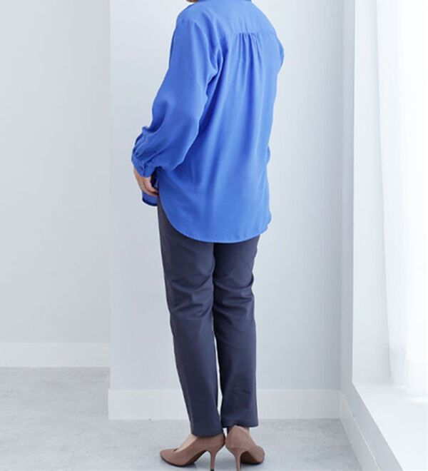 BELLUNA（ベルーナ）の「エアリーツイル素材シャツチュニック（シャツ）」｜詳細画像