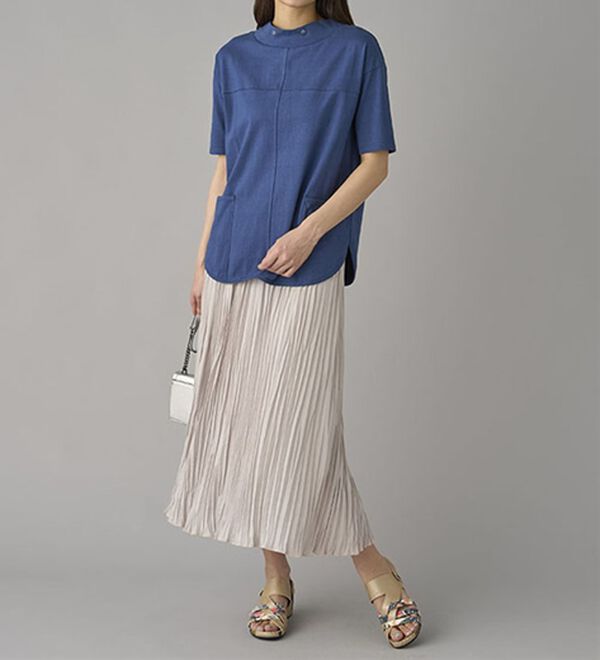 BELLUNA（ベルーナ）の「抗菌防臭綿１００％切替デザインプルオーバー（カットソー）」｜詳細画像