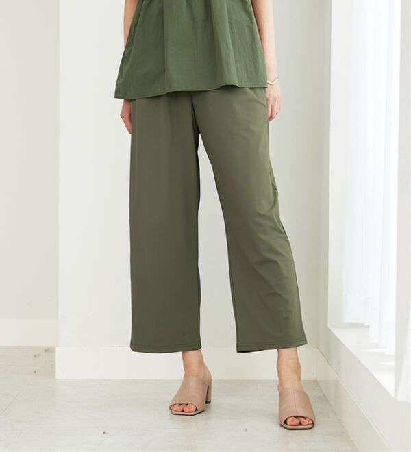 BELLUNA（ベルーナ）の「ヒンヤリ爽快！イージーワイドパンツ（ワイドパンツ・ガウチョ）」｜詳細画像