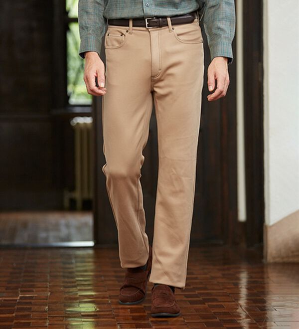 「【３本組】＜コムルヴァン・オム＞３６０&deg;のびのび楽暖パンツ（メンズフルレングスパンツ）」｜詳細画像