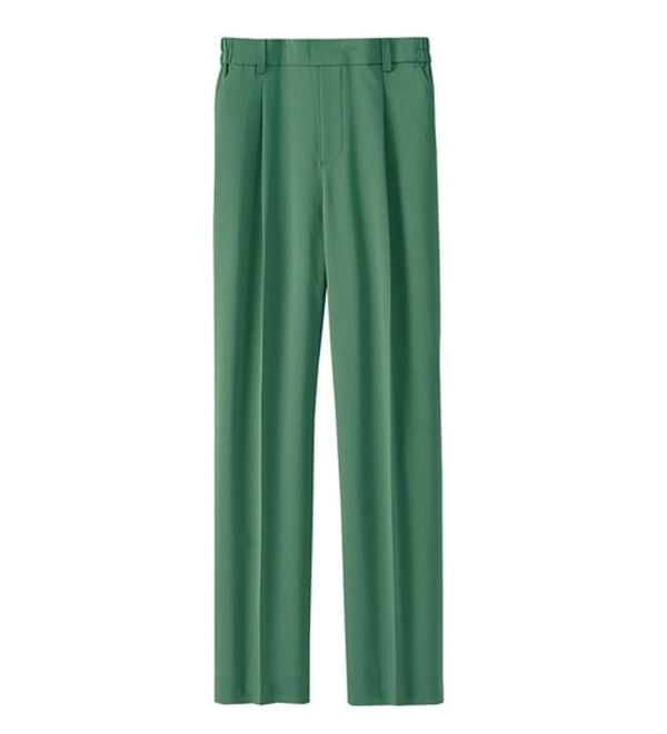 BELLUNA（ベルーナ）の「【選べる2丈】メランジストレッチ素材テーパードパンツ（テーパードパンツ）」｜グリーン