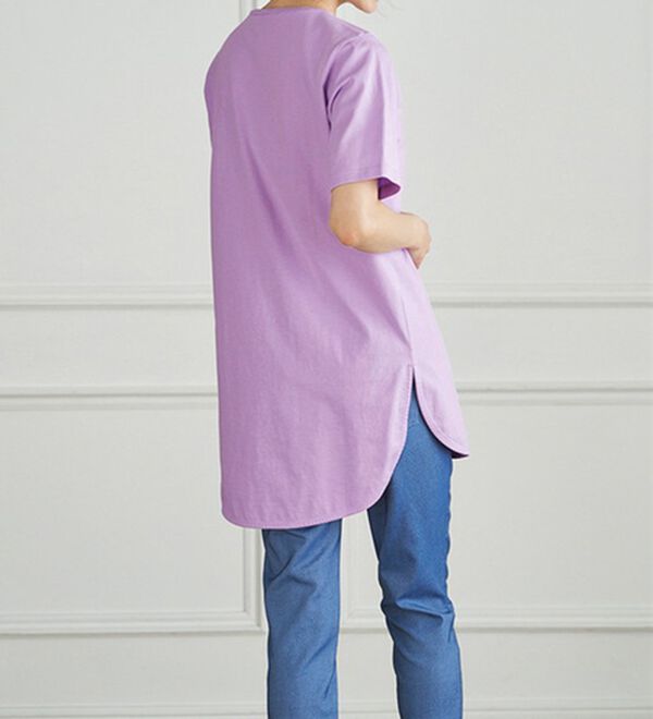 RANAN（ラナン）の「＜ＢＣ＞綿１００％ひんやりラウンドヘムプルオーバー（カットソー）」｜詳細画像