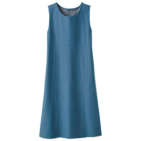 BELLUNA（ベルーナ）の「【２枚組】ニットデニム素材ジャンパースカート（ジャンパースカート）」｜詳細画像