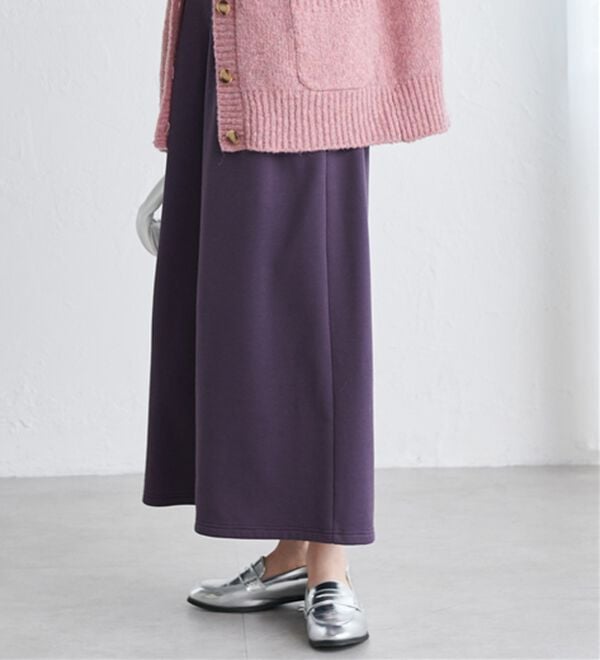 RANAN（ラナン）の「柔らかあったか！裏起毛ロングフレアガウチョパンツ（フルレングスパンツ）」｜詳細画像