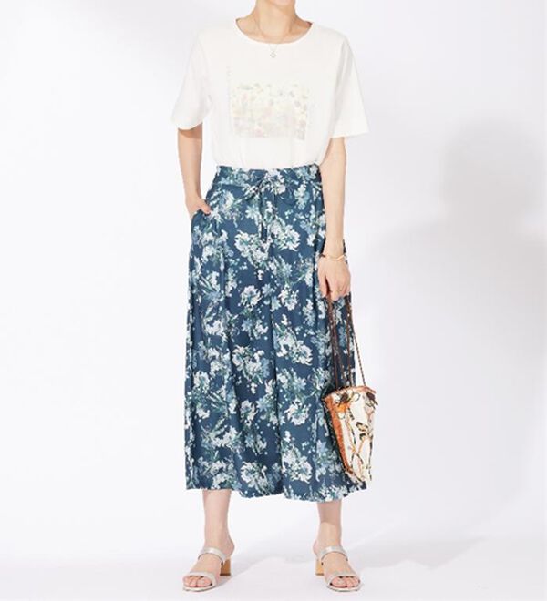 BELLUNA（ベルーナ）の「〈日比谷花壇〉シフォン重ねプルオーバー（カットソー）」｜詳細画像