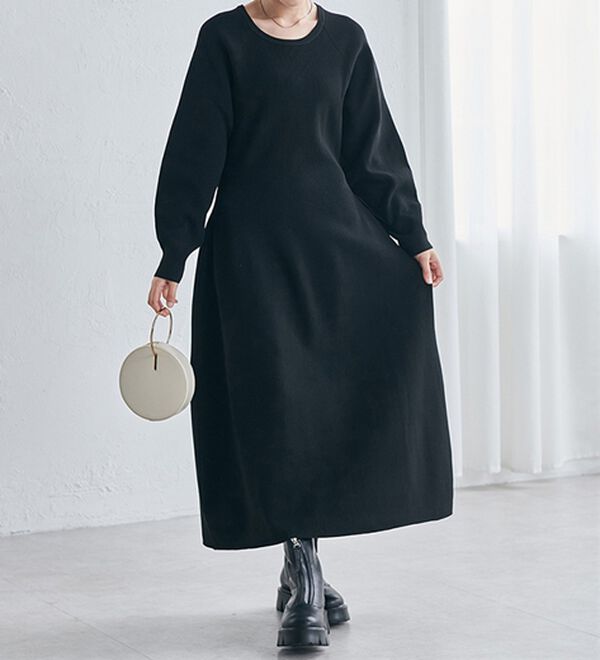 RANAN（ラナン）の「コクーンシルエットニットワンピ（ニットワンピース）」｜詳細画像