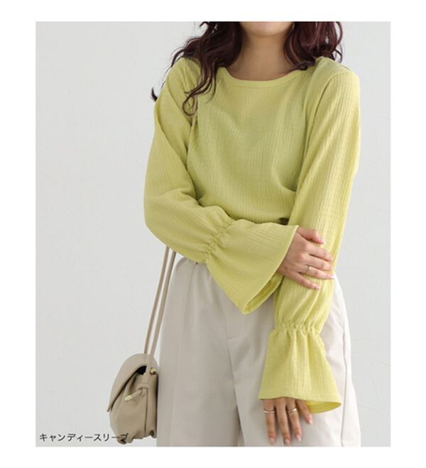 Pierrot（ピエロ）の「デザインが選べるジャガードカットソー（カットソー）」｜詳細画像