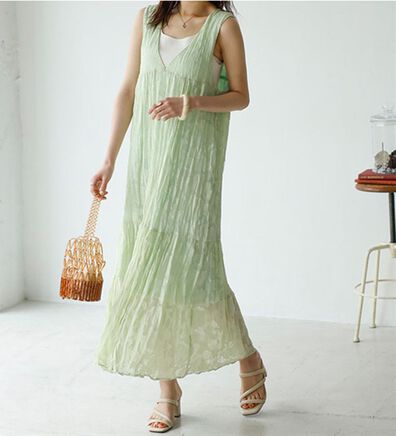 GeeRA（ジーラ）の「フラワージャカードノースリーブワンピース（その他ワンピース）」