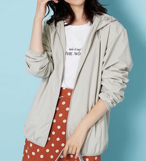 BELLUNA（ベルーナ）の「春に嬉しい花粉対策！フードデザインパーカー（パーカー）」｜ライトグレー