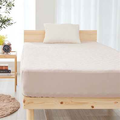 iellio（イエリオ）の「綿１００％敷パッド一体型BOXシーツ＜着脱簡単・ズレにくい・家事ラク・一体型ボックスシーツ・オールシーズン＞（ボックスシーツ・ベッドシーツ）」