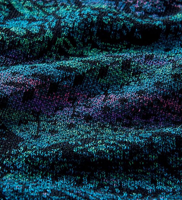 ルフラン（ルフラン）の「日本製かすりニットチュニック（チュニック）」｜詳細画像