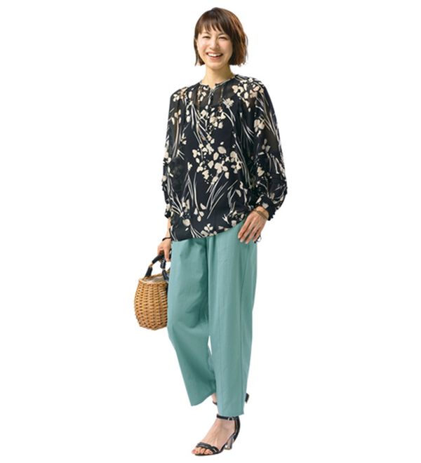 ルフラン（ルフラン）の「【３本組】綿レーヨンゆったりパンツ（フルレングスパンツ）」｜詳細画像