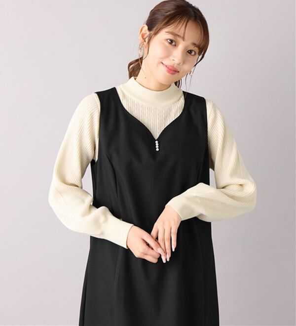 alotta（アロッタ）の「洗える！カシミヤタッチミニケーブルニット（ニット・セーター）」｜アイボリー