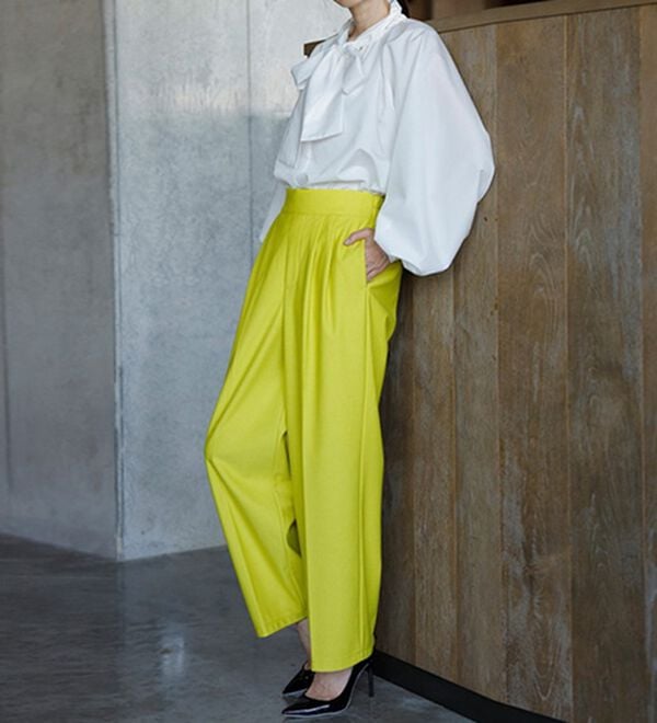 RANAN（ラナン）の「キレイ見え！防風ワイドパンツ（フルレングスパンツ）」｜詳細画像