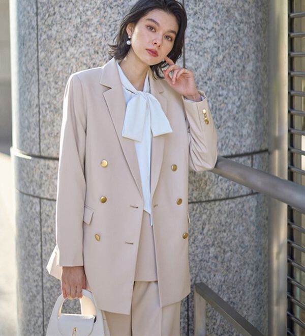 GeeRA（ジーラ）の「【入卒式/セレモニー】着回しベスト＆ジャケットセットスーツ（パンツスーツ）」｜詳細画像