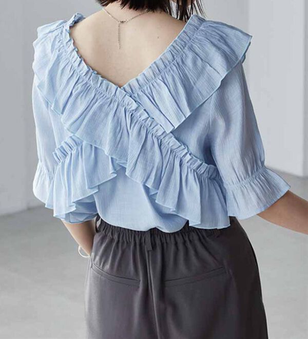 RANAN（ラナン）の「オフショルフリルブラウス（ブラウス）」｜詳細画像