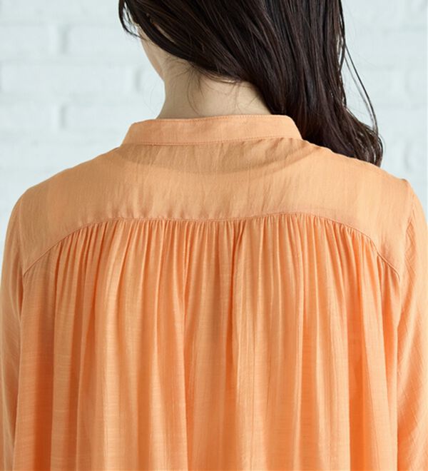 BELLUNA（ベルーナ）の「スラブ素材ギャザーデザインブラウス（ブラウス）」｜詳細画像