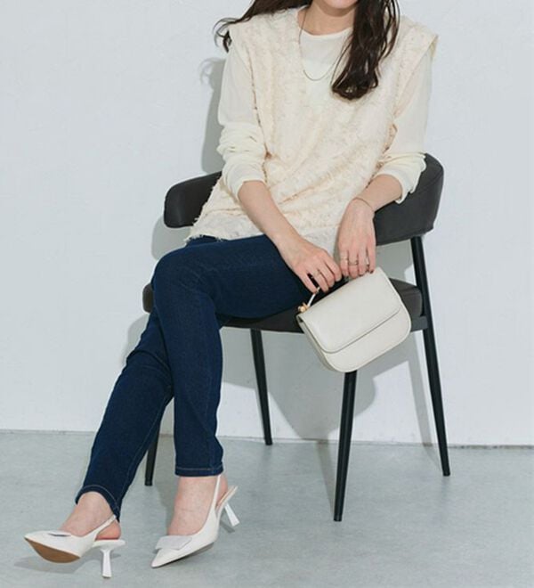 Pierrot（ピエロ）の「【ＸＳ～４Ｌ】ストレッチスキニーデニムパンツ（フルレングスパンツ）」｜詳細画像