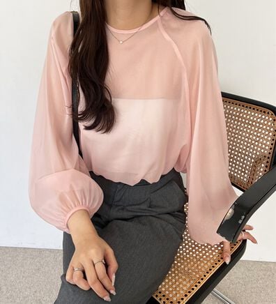 GeeRA（ジーラ）の「バックリボンシアーブラウス（ブラウス）」