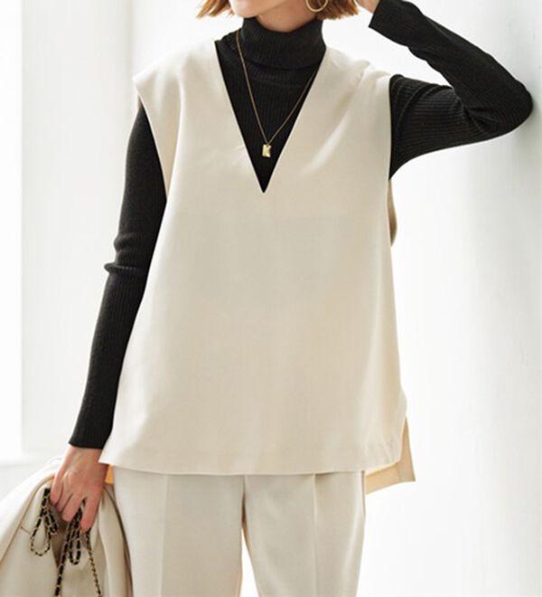 GeeRA（ジーラ）の「【入卒式/セレモニー】着回しベスト＆ジャケットセットスーツ（パンツスーツ）」｜詳細画像