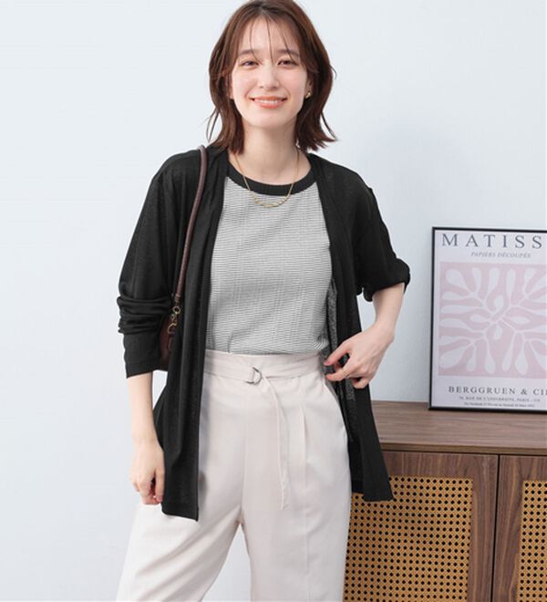 Viola e Viola（ヴィオラ エ ヴィオラ）の「【選べる丈】こなれカーデ（その他カーディガン）」｜詳細画像