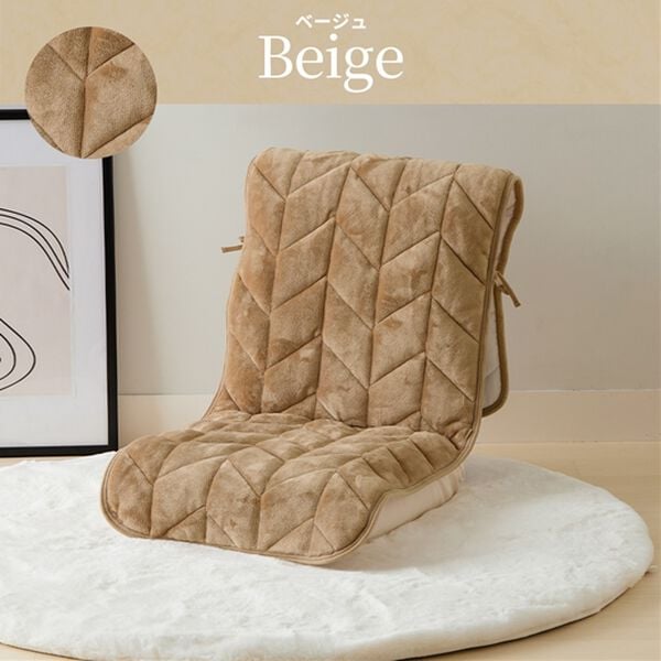 iellio（イエリオ）の「あったかフランネルチェアカバー＜座椅子カバー・こたつ椅子カバー・吸湿発熱・抗菌防臭＞（チェアカバー・チェアパッド）」｜詳細画像