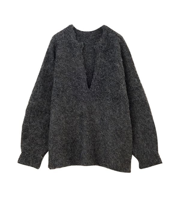 RANAN（ラナン）の「ディープキーネックシャギーニット（ニット・セーター）」｜詳細画像