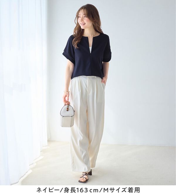 alotta（アロッタ）の「ジップ使いドルマンブラウス（ブラウス）」｜詳細画像