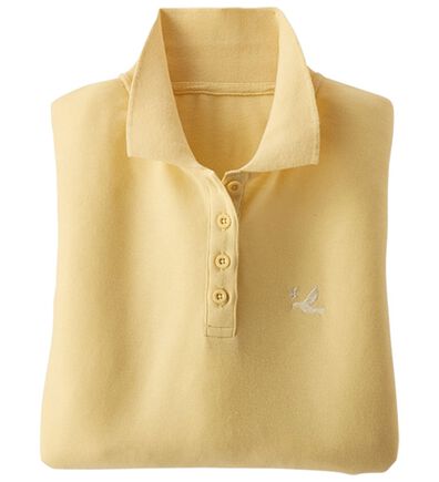 BELLUNA（ベルーナ）の「【多機能満載！】綿混素材かのこデザイン7分袖ポロシャツ（ポロシャツ）」