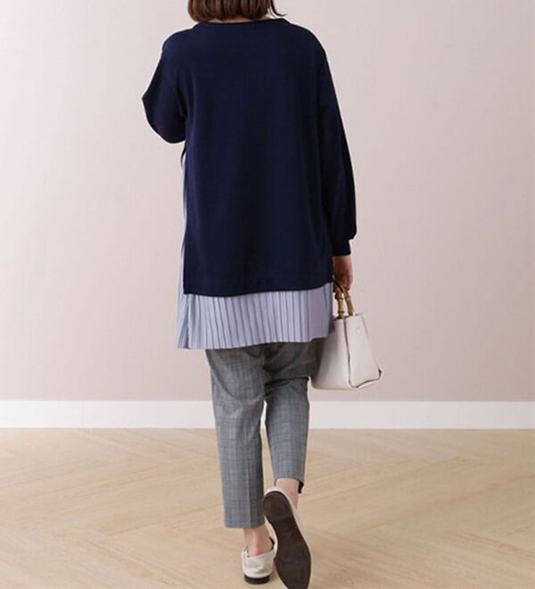 BELLUNA（ベルーナ）の「裾プリーツ切替チュニック（チュニック）」｜詳細画像