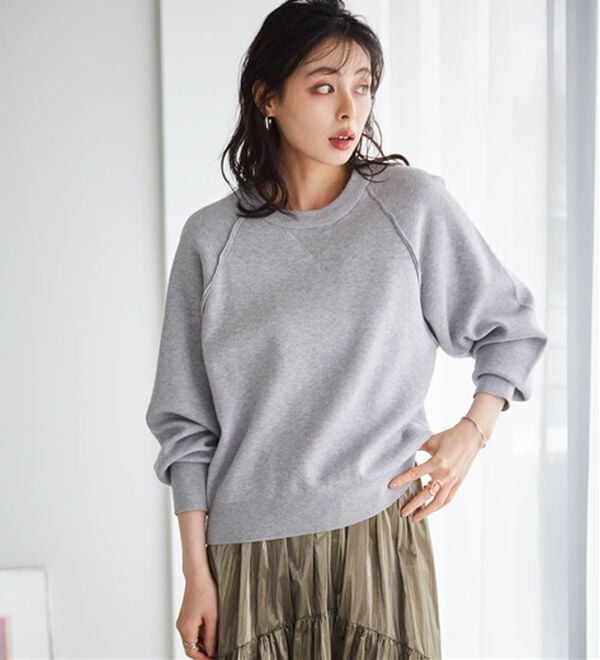 RANAN（ラナン）の「パチパチしにくい！大人のきれいめトレーナーニット（ニット・セーター）」｜詳細画像
