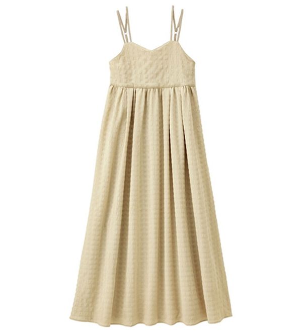 RANAN（ラナン）の「ポコポコ素材フレアーキャミワンピース（その他ワンピース）」｜詳細画像